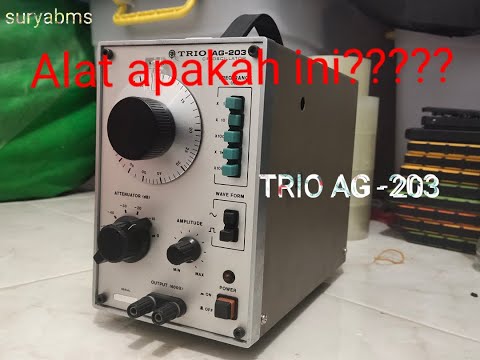 TRIO AG-203 CR OSCILLATOR - YouTube