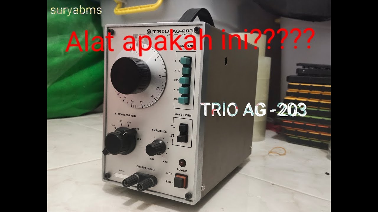 TRIO AG-203 CR OSCILLATOR - YouTube