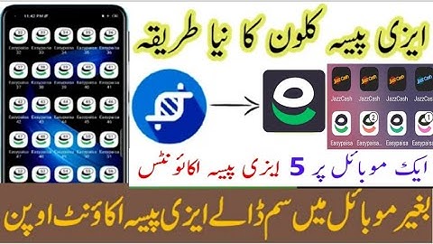 Create Multiple EasyPaisa Account in one Mobile | How to Clone Easypaisa App Unlimited Account