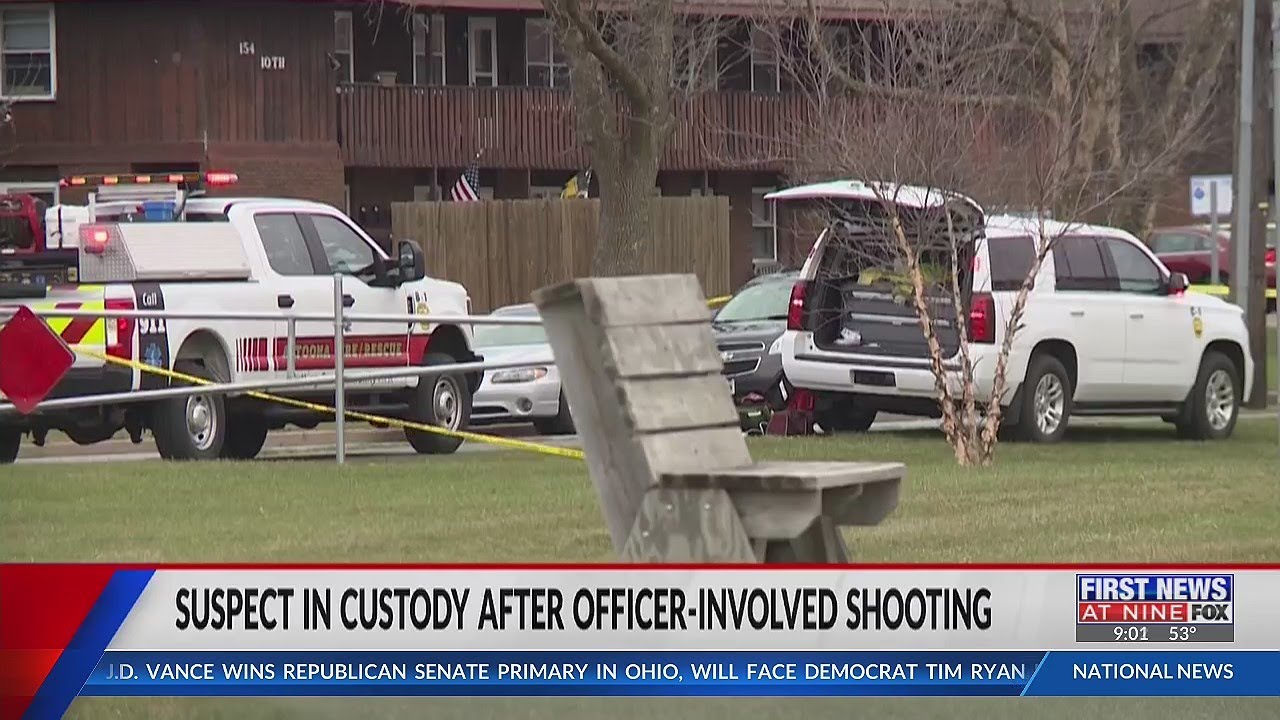 Man in custody after officer-involved shooting - YouTube