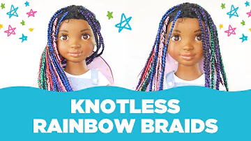 Zoe’s Rainbow Knotless Braids