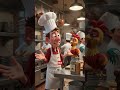 The Chicken Hid All the Eggs?! 🥚🐔😂 | Funny Kitchen Cartoon #Shorts #usa #usashorts #unitedstates