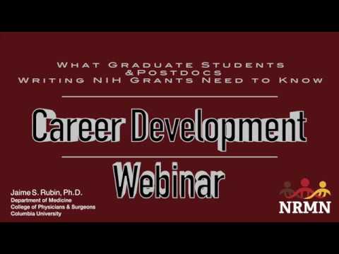 What Graduate Students & Postdocs Writing NIH Grants Need to Know