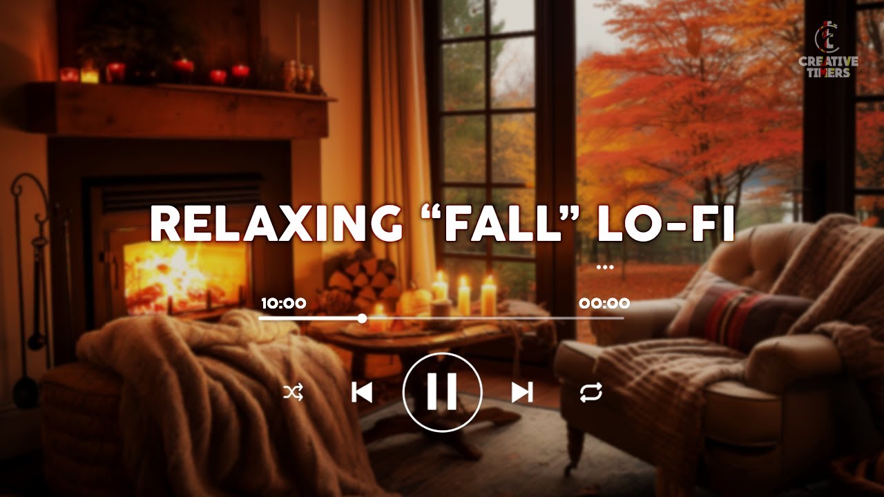 10 MINUTE Timer - Relaxing FALL Cozy Autumn Countdown With Music