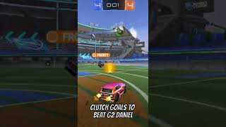 CLUTCH Goals To Beat G2 DANIEL IN SSL 2V2!  #proplayer #rocketleague #rl #daniel