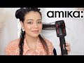 TRYING THE AMIKA DOUBLE AGENT 2-IN-1 STRAIGHTENING BLOW DRYER BRUSH ON CURLY HAIR