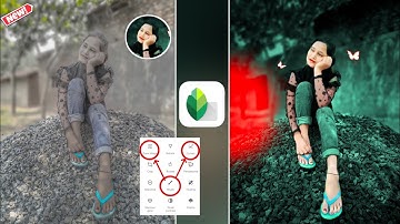 New Snapseed Background Colour Change Background Photo editing 🔥 Cyan Colour Editing Tutorial Tricks