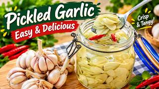 How to Make Pickled Garlic at Home | Super Crunchy & Delicious! 🧄🔥