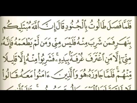 سورة البقرة من آية ٢٤٩ إلى آية ٢٥٢ صوت وصورة للشيخ ماهر المعيقلي ٤١ الوصففء مهمم