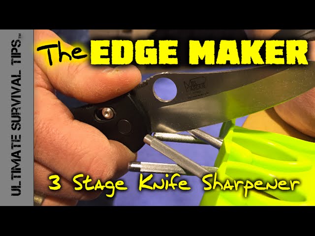 Edge Maker - Sharpen Dull Knives Quick - SHOT Show 2015 - Knife Sharpener 