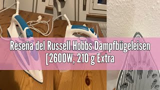 Produktrecension Av Russell Hobbs Strykjärn, 2600W, 210 G Ångpuff Och 70G Kontinuerlig Ånga, Vattent
