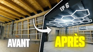 JE CRÉE LE GARAGE MOTO DE MES RÊVES : Ep. 6 : J'installe les lumières ! 💡