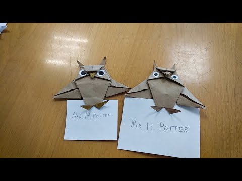 Схема оригами совы