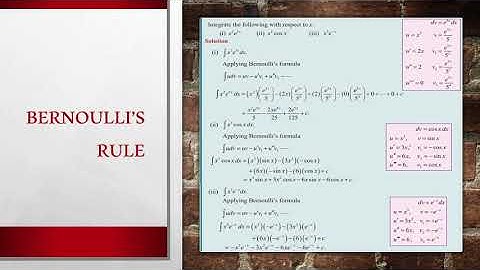 Easy approach to Integration of product of two function {Bernoulli