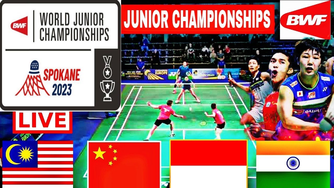 World Junior Championships Live 2023 team match day-2 All Court Live Badminton