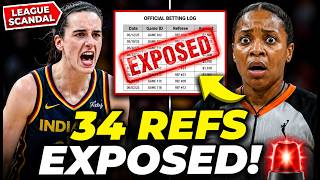 🚨 Caitlin Clark FURIOUS as 34 WNBA Refs Get EXPOSED in SHOCKING Betting Scandal! 😱🔥#CaitlinClark #