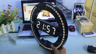 Đồng Hồ Treo Tường Led 3D đẹp Đồng Hồ Treo Tường Led 3D đẹp