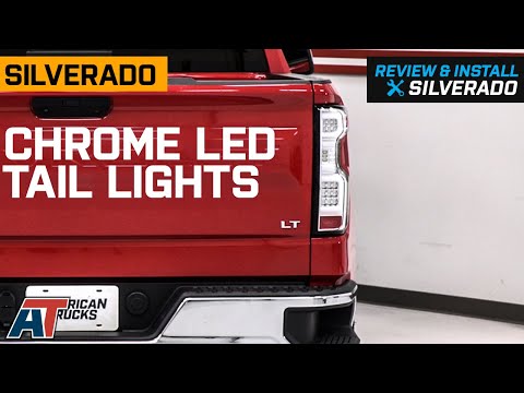 2019-2021 Silverado 1500 LED Tail Lights; Chrome Review & Install