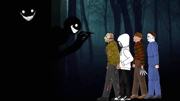 Backrooms vs jason voorhees , Freddykrueger,  Jeff the killer,  Michael myers  dc2