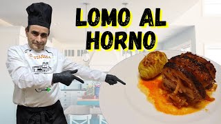 🍽 LOMO al HORNO con PATATAS y BACON la mejor receta  *Receta fácil y sencilla* | @ChiliRecetas