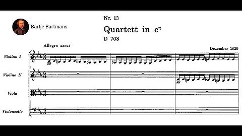 Franz Schubert - String Quartet (No.12) D.703 (Quartettsatz) (1820)