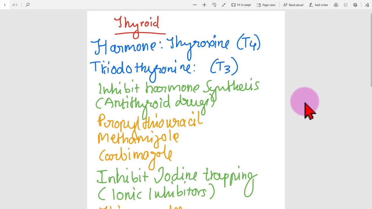 Thyroid Drugs Pharmacology Daily Classification YouTube