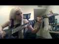 Brittany paige  plays 9 string guitar