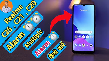 How To Set Alram in Realme C25 , Realme C21 Alarm Kaise lagate Hain, Realme C20 Alarm Set Kaise Kare