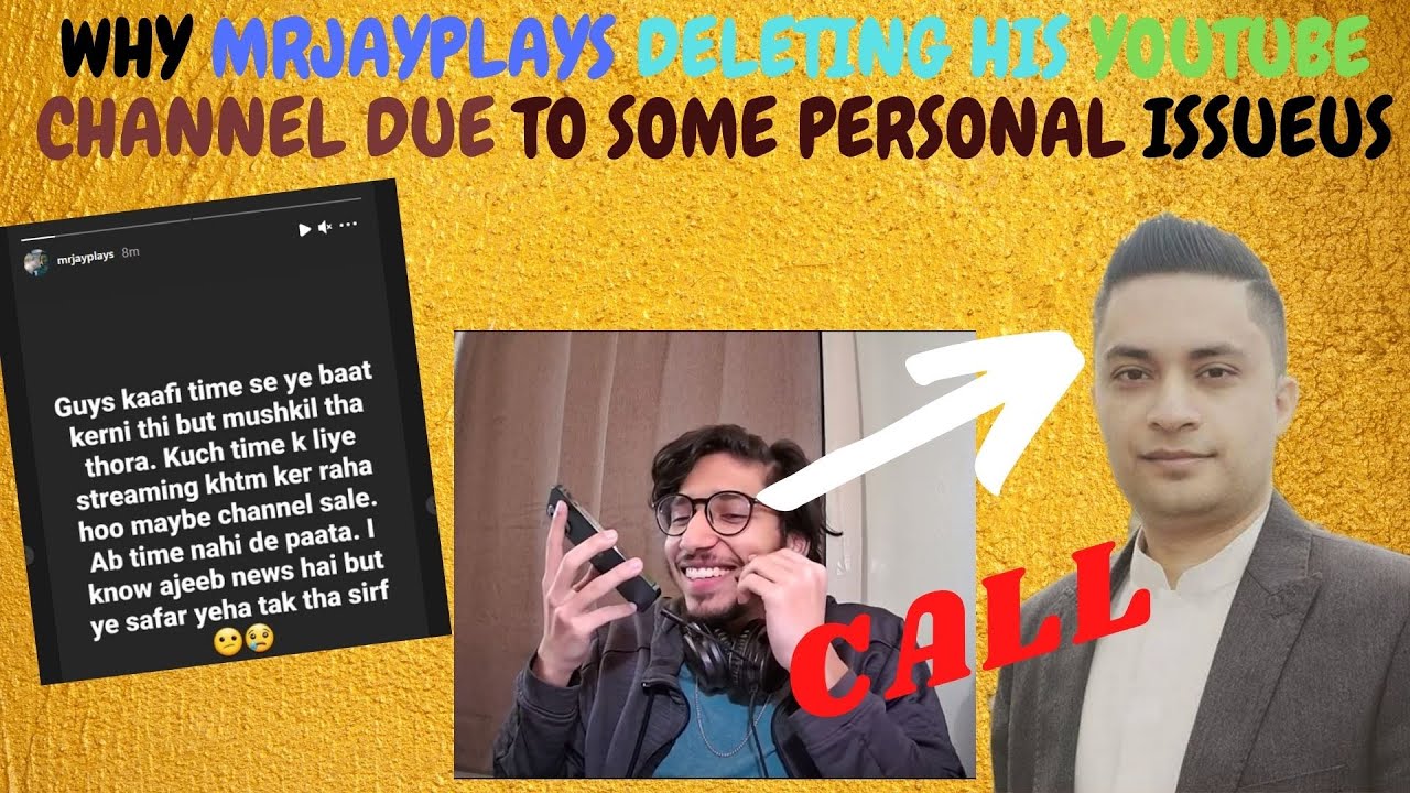 MrJayPlays Deleting His Youtube Channel? | Fans Force BABA OP To See MrJay Story & Call To JayPlays