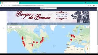 Berger de Beauce Pedigree Database: Database Features