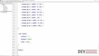 Building a Responsive Website - Footer