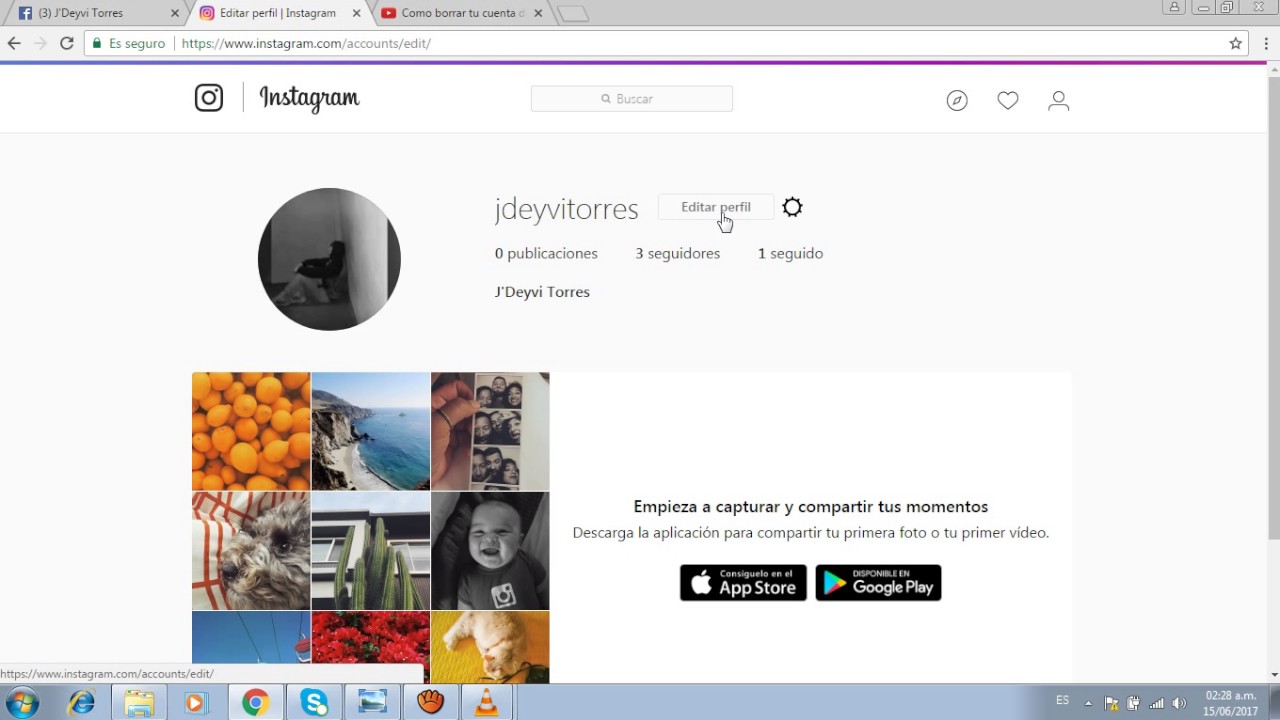 Instagram Desde El Celular 2017 Eliminar Cuenta De Instagram