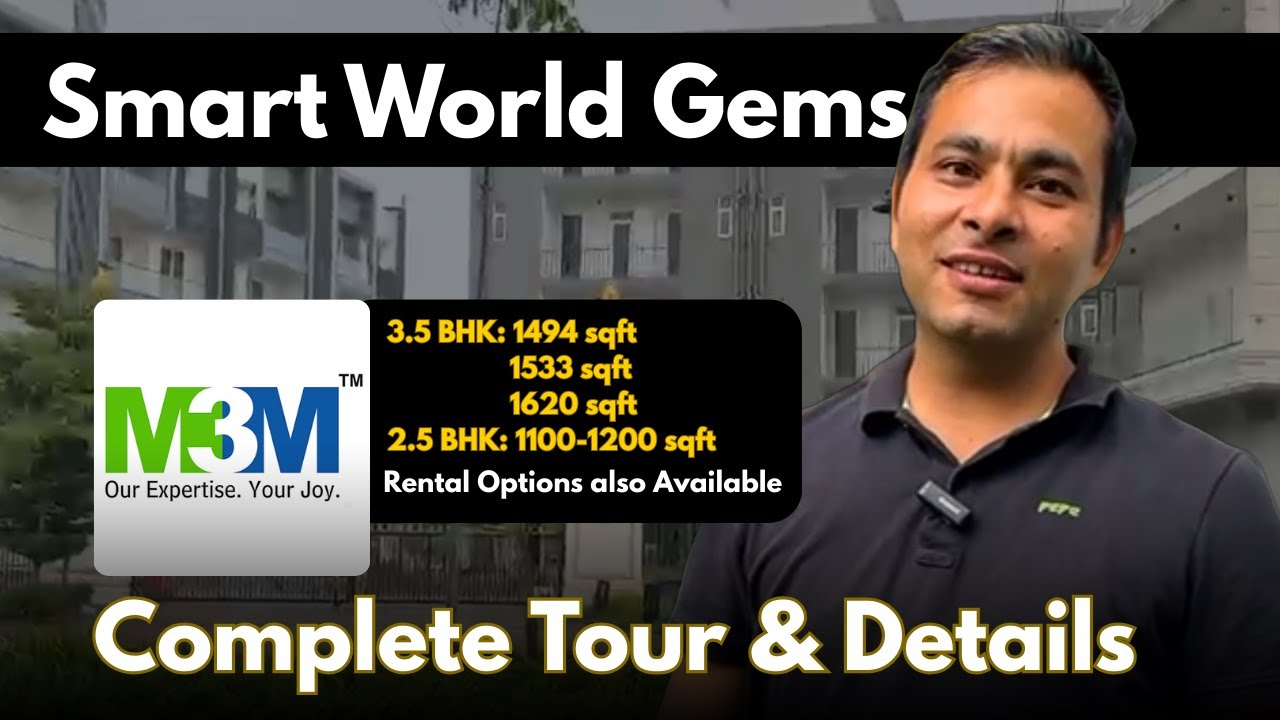 Luxury 3.5BHK House Tour: M3M Smart World Gems, Sector 89 Gurgaon | Rent/Sale| Ready to Move