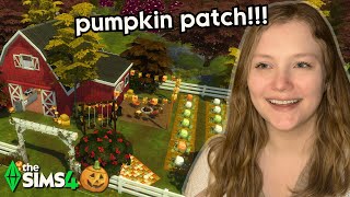 Building a PUMPKIN PATCH small business in the Sims 4!!! | Let's Build