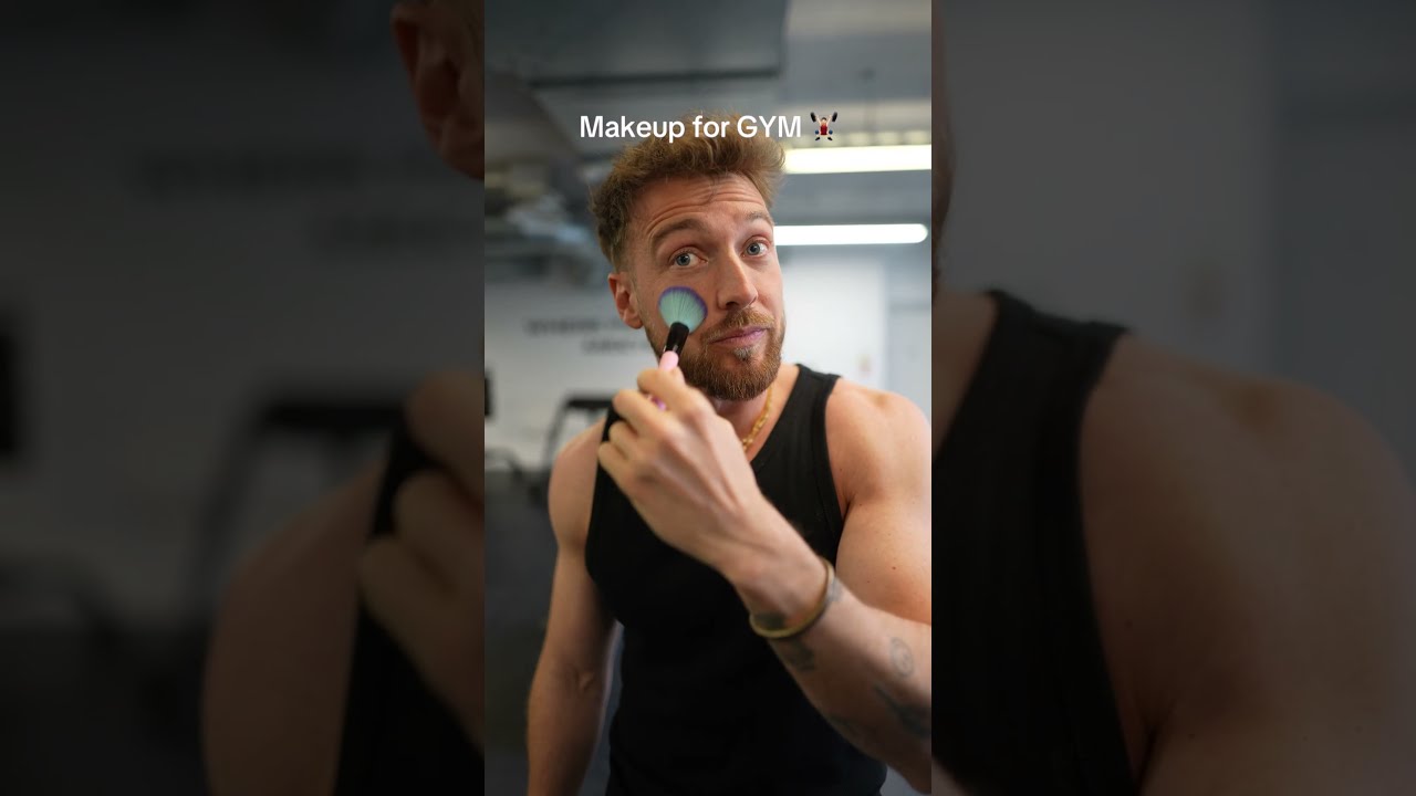 The Best Place To Do Makeup Is Definitely On Gym Floor 