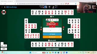 Me versus top bridge player Peter Hollands - 13th July 2026