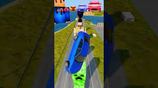 Big & Small car vs Minecraft character  - BeamNG.Drive screenshot 3