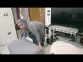 روتين تنظيف وترتيب غرفة الليفنج مع الست المصريه الشاطره ق 