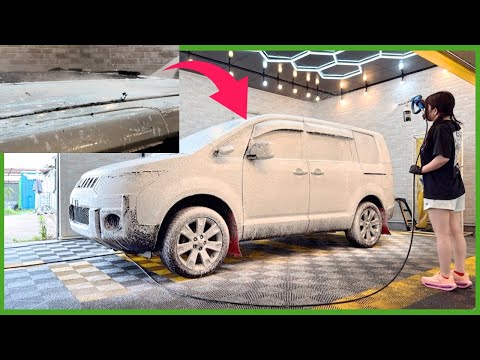Abandoned for 17 Years! Deep Cleaning Delica with Pure Chemical