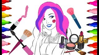 Fun Care Barbie Princess Makeover|Cosmetics Salon games kids Girls Coloring Pages Learning Colours screenshot 4
