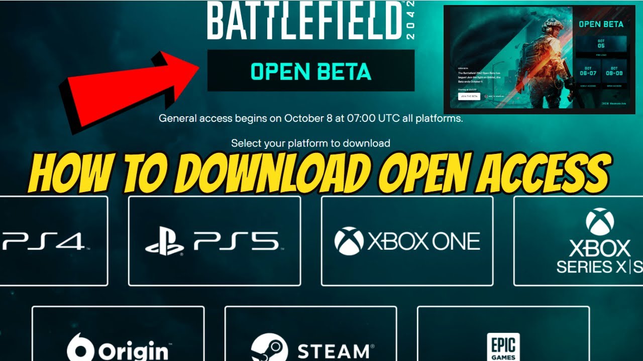 How To Download Battlefield 2042 Open Beta PC PlayStation Xbox