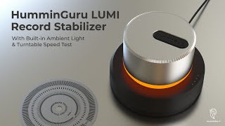 Humminguru Lumi Record Stabilizer With Built-In Ambient Light And Turntable Speed Test