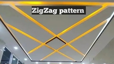 ZigZag pattern False Ceilling Design || Fancy Ceiling || Step by Step Marking