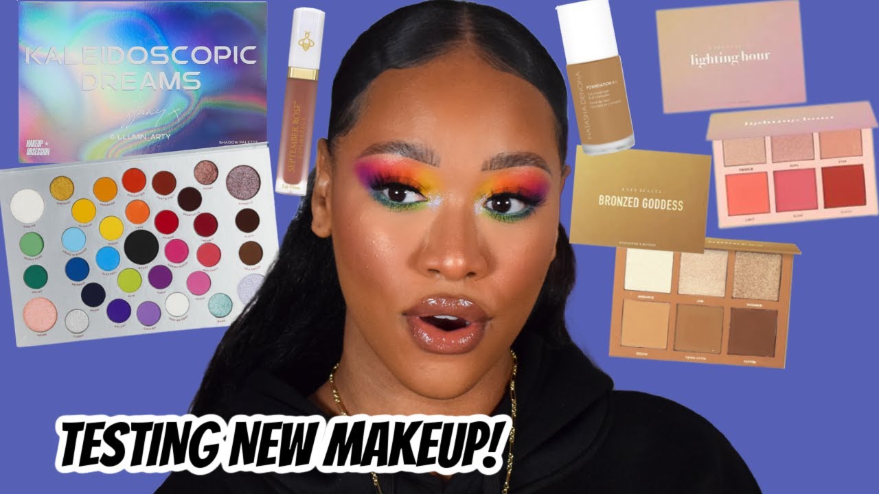 FULL FACE TESTING NEW MAKEUP! NATASHA DENONA, MAKEUP OBSESSION & MORE...
