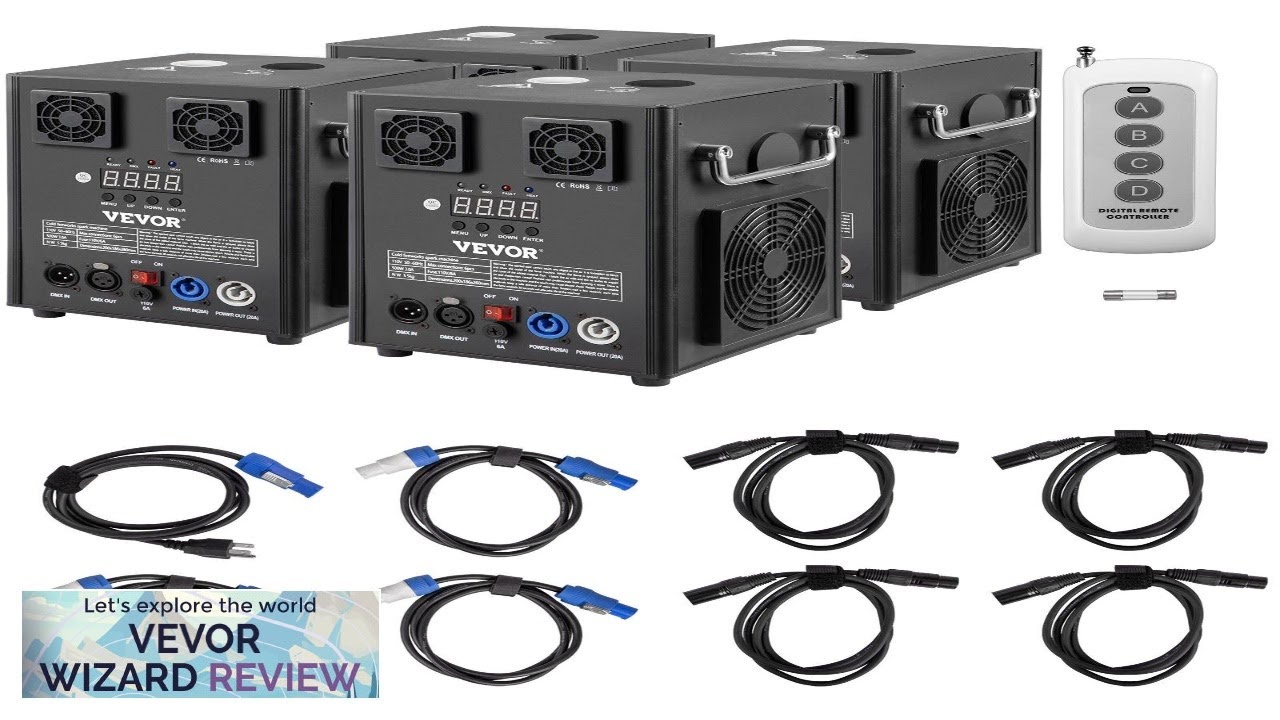 VEVOR Stage Equipment Special Effect Machine 500W 4pcs Stage Effect Machine Review