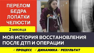 картинка: Моя история восстановления после ДТП. Перелом бедра, лопатки и челюсти. Реабилитация за 2 месяца