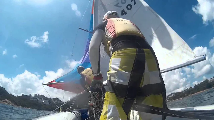 420 Gybing Spinnaker Practice