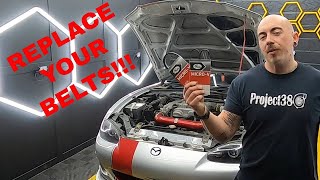 MX5 MIATA AUXILIARY BELT REPLACEMENT : MX5 Miata HOW TO