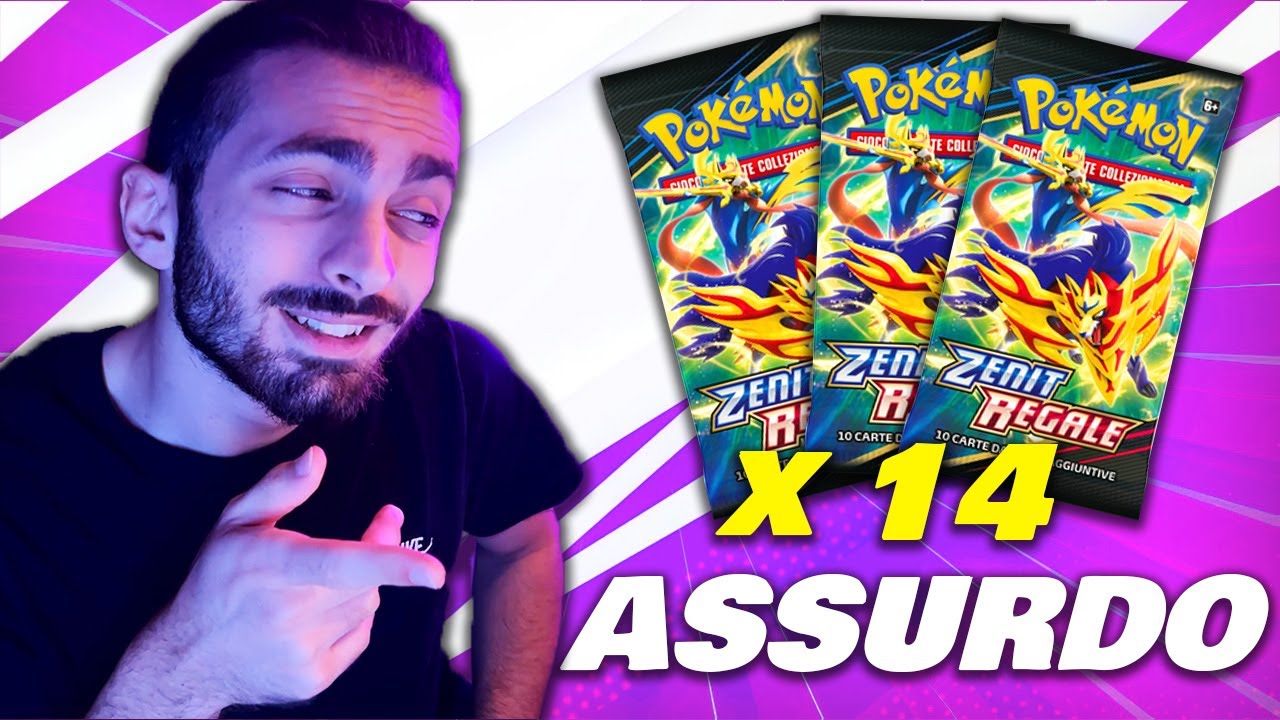 Apro 14 PACCHETTI di pokemon ZENIT REGALE e trovo... - YouTube