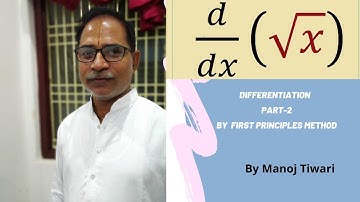 Differentiation  Part-2 Continued --